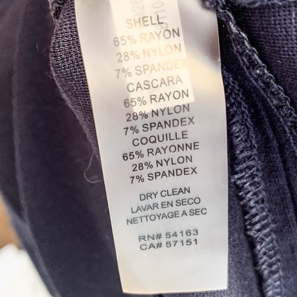 Vince Camuto Soft Navy Blue Sailor Full Back Zip Sleeveless Dress-Size 2 - Picture 13 of 13